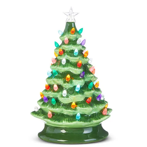 13" Vintage Lighted Tree