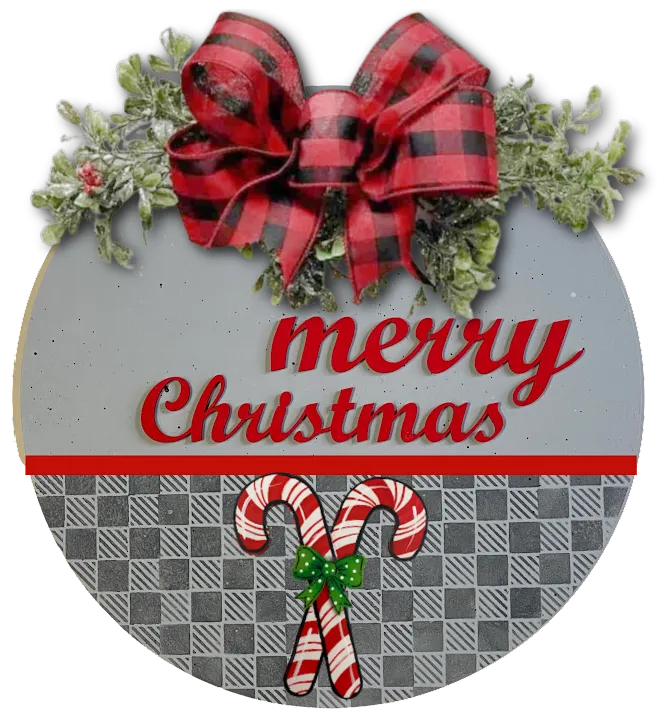6" Double Candy Cane