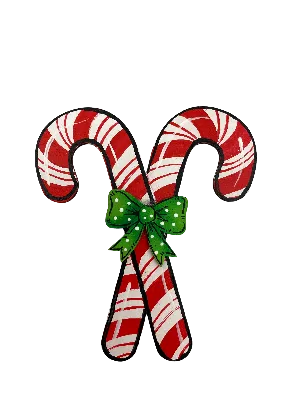 6" Double Candy Cane
