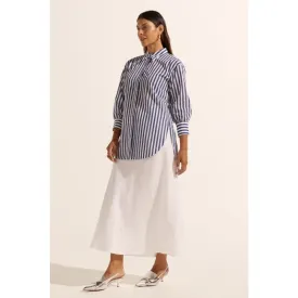 Agile Top | Navy Stipe