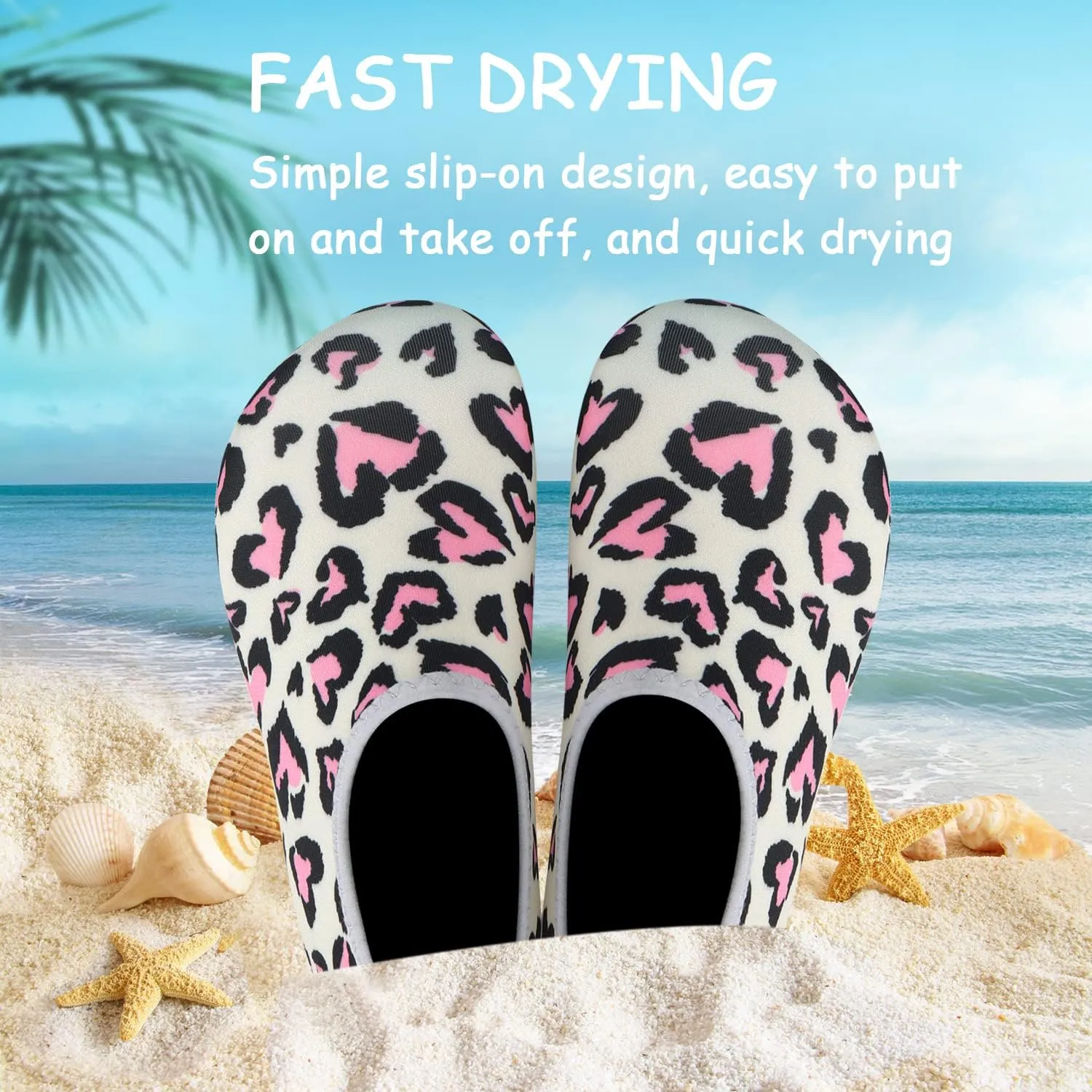 ANLUKE Kids Boys Girls Water Shoes Barefoot Aqua Socks Fast Dry Beach Swim Outdoor Sports Shoes for Toddler