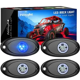 Blue LED Rock Lights (4 Pcs)