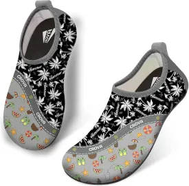 CROVA Toddler Kids Water Shoes Quick Dry Aqua Socks Non-Slip Barefoot Sports Shoes for Boys Girls Toddler