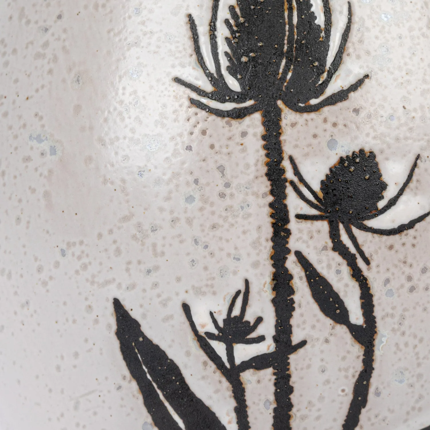 Debossed Stoneware Pitcher