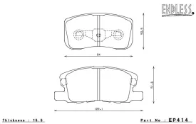 ENDLESS EP414MA45B Brake pads