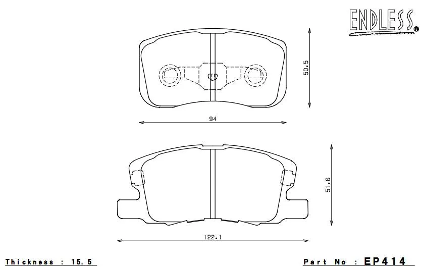 ENDLESS EP414MA45B Brake pads