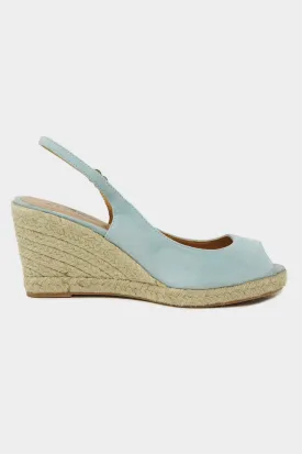 Mykonos Peep Toe Espadrilles | Blue