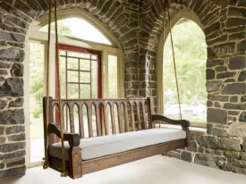 Nostalgic Cathedral Porch Swing and Accessories