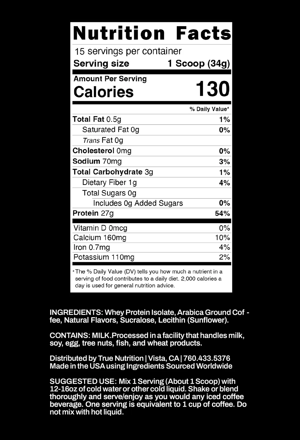 Protein Coffee (15 Servings)