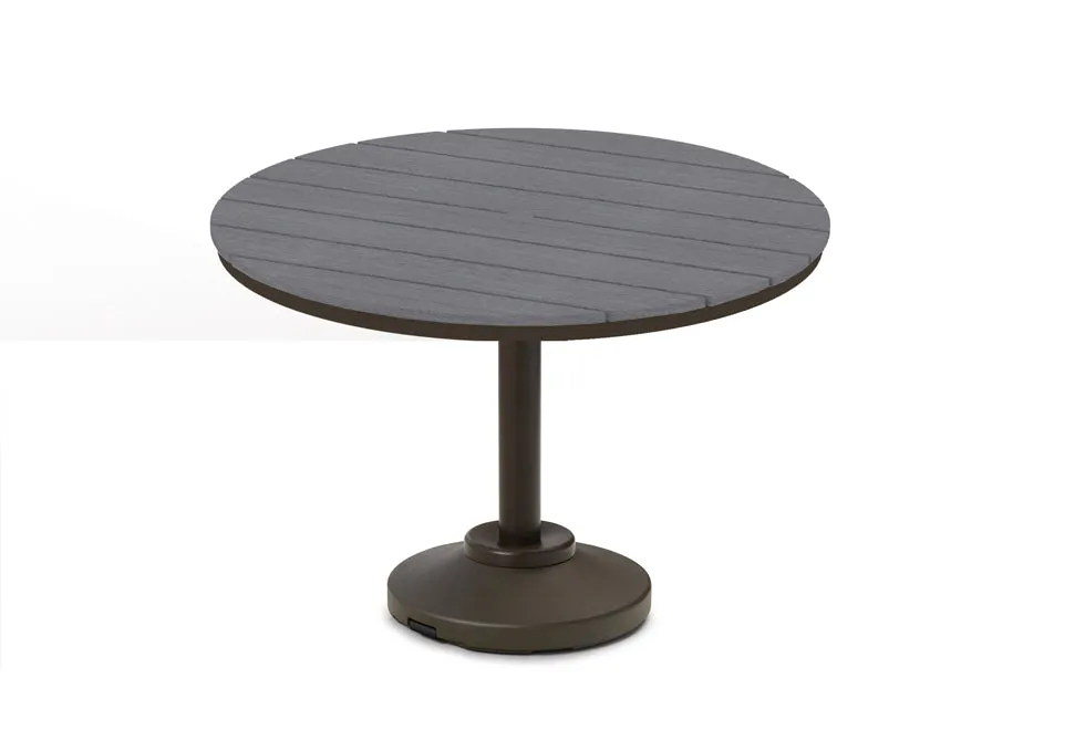 Round Rustic Polymer Top Bar Height Table