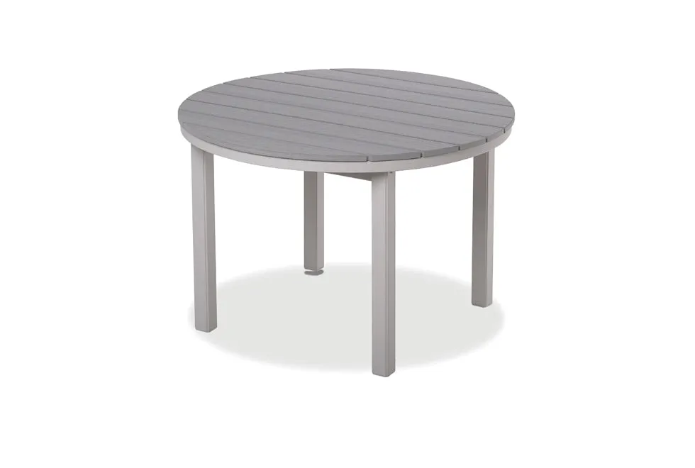 Round Rustic Polymer Top Bar Height Table
