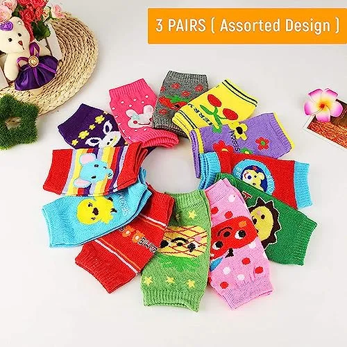 Safe-O-Kid- Infant Anti-Slip Elbow and Knee Pads (3 Pairs )