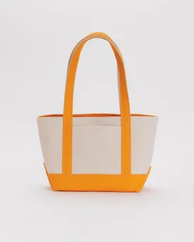Small Heavyweight Canvas Tote - Tangerine