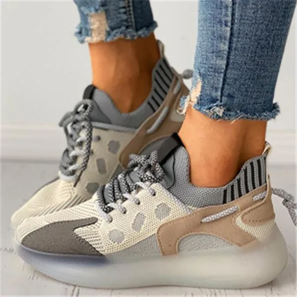 Sohiwoo  Women Casual Outdoor Sport Sneakers Breathable Shoes  Walking Running Shoes