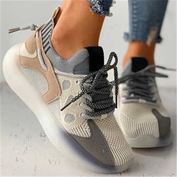 Sohiwoo  Women Casual Outdoor Sport Sneakers Breathable Shoes  Walking Running Shoes