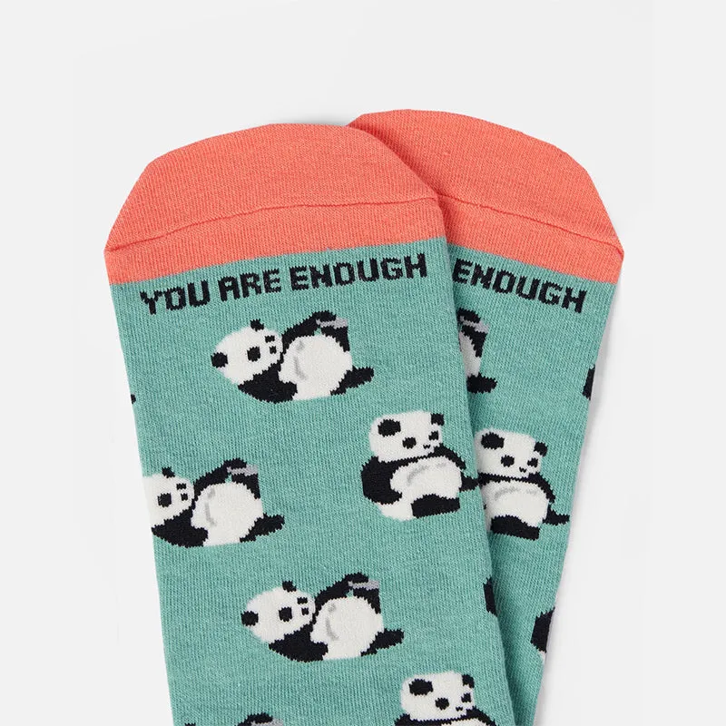 Talking Toes - Positive Panda Sock, Ankle